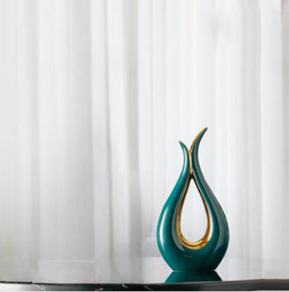 Tear-Drop Arc Ceramic Vase