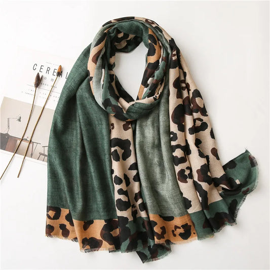 Leopard Print Scarf